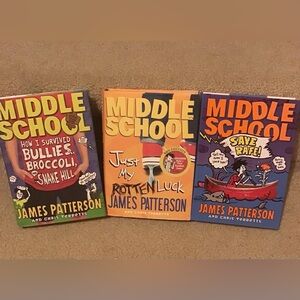 Middle school by James Paterson 3 books